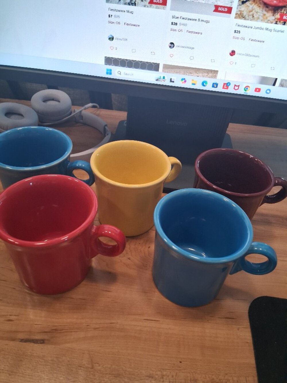 Fiestaware colorful mug set
